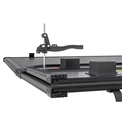 Крышка кузова РИФ для Volkswagen Amarok 2023+, трёхсекционная, алюминиевая, черная