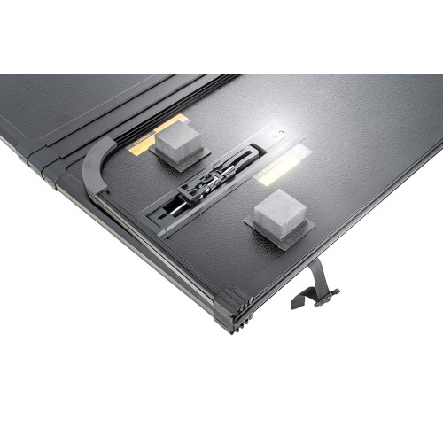 Крышка кузова РИФ для Volkswagen Amarok 2023+, трёхсекционная, алюминиевая, черная