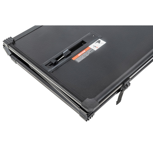 Крышка кузова РИФ для Volkswagen Amarok 2023+, трёхсекционная, алюминиевая, черная