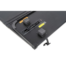 Крышка кузова РИФ для Volkswagen Amarok 2023+, трёхсекционная, алюминиевая, черная