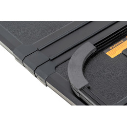 Крышка кузова РИФ для Volkswagen Amarok 2023+, трёхсекционная, алюминиевая, черная