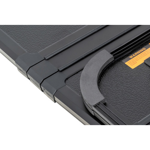 Крышка кузова РИФ для Volkswagen Amarok 2023+, трёхсекционная, алюминиевая, черная