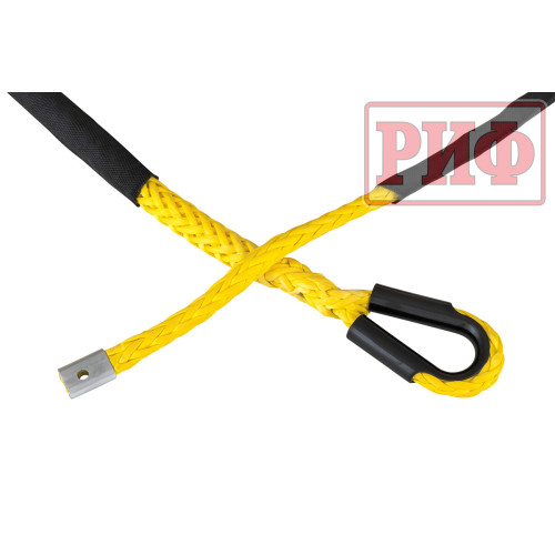 Трос для лебёдки синтетический РИФ 12 мм/26 м, желтый