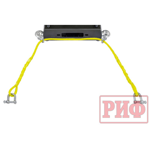 Лебёдка переносная РИФ 10000SR c площадкой и проводами (синтетический трос)