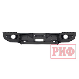 Бампер РИФ силовой передний Jeep Wrangler JL 2018+ под доп. фары, без защитной дуги