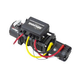 Лебёдка электрическая 12V SPIDER 12000 lbs 5443 кг (влагозащищенная,синтетический трос)