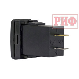 Розетка USB Type C, QC 3.0 с вольтметром для Toyota 32x20