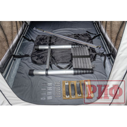 Палатка на крышу автомобиля РИФ Hard RT05-125, корпус черный, тент светло-серый, 210х125х150
