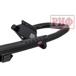 Бампер РИФ силовой задний Mitsubishi Pajero IV c квадратом под фаркоп