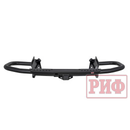 Бампер РИФ силовой задний Mitsubishi Pajero IV c квадратом под фаркоп