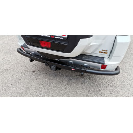 Бампер РИФ силовой задний Mitsubishi Pajero IV c квадратом под фаркоп