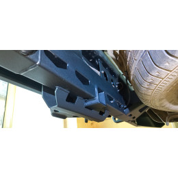 Бампер РИФ силовой задний Great Wall Poer с квадратом под фаркоп и фонарями