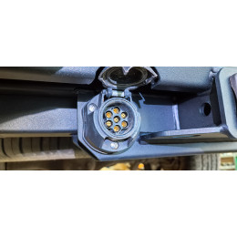 Бампер РИФ силовой задний Great Wall Poer с квадратом под фаркоп и фонарями