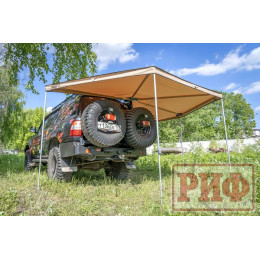 Маркиза автомобильная РИФ комбинированная (прямоугольная с веерной частью) 2,5х2,0 м (правая)
