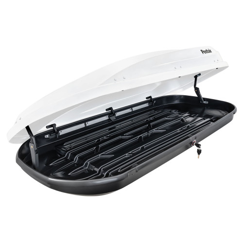 Бокс автомобильный на крышу Pentair RESORT 480L белый глянец, двусторонний