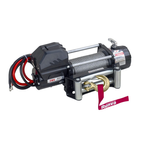 Лебёдка автомобильная электрическая 12V Magnum 9000 lbs 4200 кг (стальной трос)