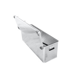 Ящик алюминиевый РИФ усиленный с замком 1176х385х412 мм (ДхШхВ)