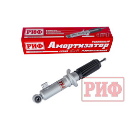 Амортизатор усиленный РИФ передний газовый Mitsubishi L200 2005+, Pajero Sport II, III 2009+ лифт 0-40 мм