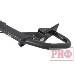 Бампер задний силовой/защита штатного бампера РИФ Haval H5 c квадратом под фаркоп