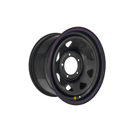 Диск усиленный УАЗ стальной черный 5x139,7 8xR16 d110 ET+15 (треугольник мелкий) (уценка)