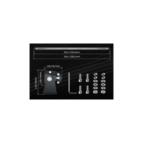 Светодиодная фара комбинированного света AURORA 1270 мм 250W LED