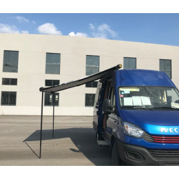 Маркиза автомобильная РИФ 3,0х2,5 м кассетная с электроприводом, корпус черный