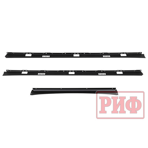 Багажник экспедиционный (платформа) алюминиевый РИФ 1250x2080 мм для Nissan Patrol Y61 2004+ (с крепежом)