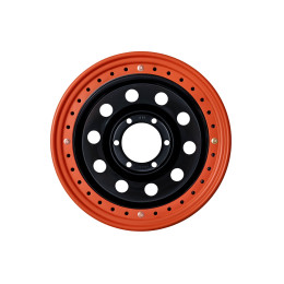 Диск усиленный стальной черный 6x139,7 10xR16 d110 ET-44 с бедлоком (оранжевый)