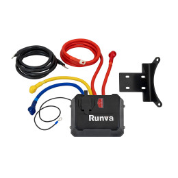 Лебёдка автомобильная электрическая 12V Runva 9500 lbs 4350 кг влагозащищенная, стальной трос (228:1)