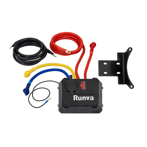 Лебёдка автомобильная электрическая 12V Runva 9500 lbs 4350 кг влагозащищенная, стальной трос (228:1)