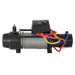 Лебёдка автомобильная электрическая 12V Runva 9500 lbs 4350 кг влагозащищенная, стальной трос (228:1)