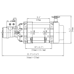 Лебёдка гидравлическая Runva 10000 lbs 4536 кг