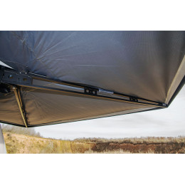 Маркиза автомобильная РИФ веерная, безопорная 2,3х2 м (левая)