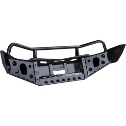 Бампер РИФ силовой передний Mitsubishi L200 2005-2015/Pajero Sport 2009-2015 с защит. дугой и защитой бачка