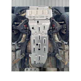 Защита Falcon радиатора, картера, РК, КПП для Toyota Hilux 2015-2024, алюминий, 8 мм