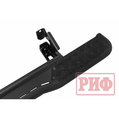 Пороги РИФ силовые Toyota Land Cruiser Prado 120 черные