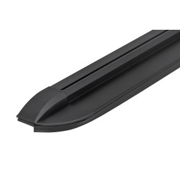 Крышка кузова РИФ для Foton Tunland V7VG9, роллета раздвижная, 1635x1659 мм, алюминиевая, черная