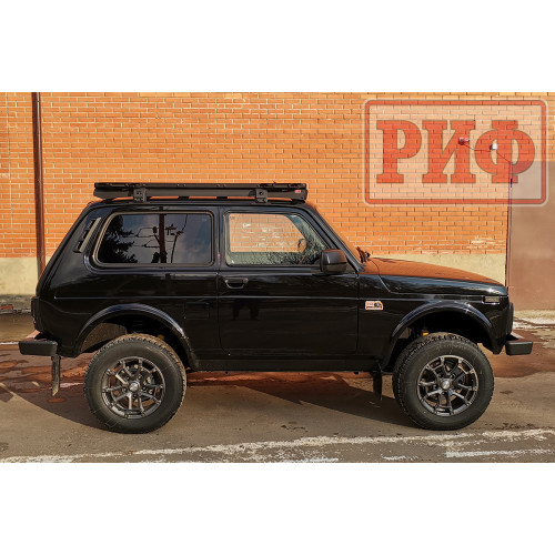 Багажник экспедиционный (платформа) алюминиевый РИФ 1250x1510 мм для ВАЗ Нива (с крепежом)