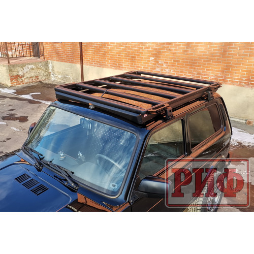 Багажник экспедиционный (платформа) алюминиевый РИФ 1250x1510 мм для ВАЗ Нива (с крепежом)