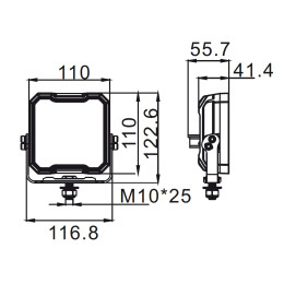 Фара водительского света РИФ 45W LED