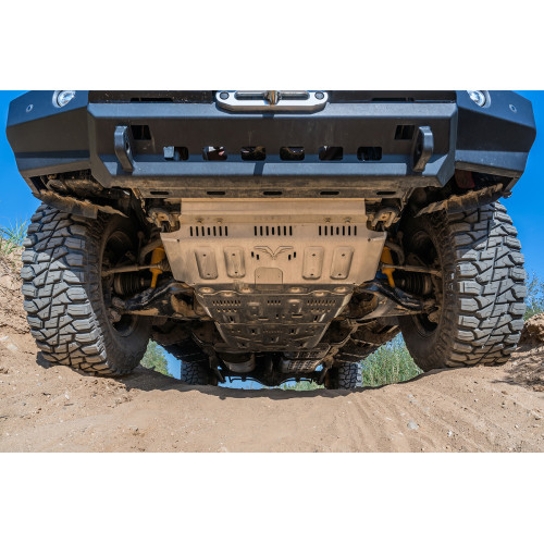 Защита Falcon радиатора, картера, РК, КПП для Tank 300 Off-road version, расширен., алюминиевая. 8 мм