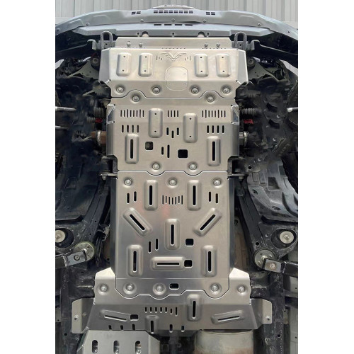 Защита Falcon радиатора, картера, РК, КПП для Tank 300 Off-road version, расширен., алюминиевая. 8 мм