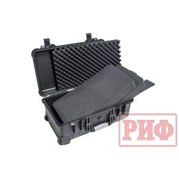 Кейс защитный ударопрочный РИФ 559х351х229 мм на колесах с телескопической ручкой IP55