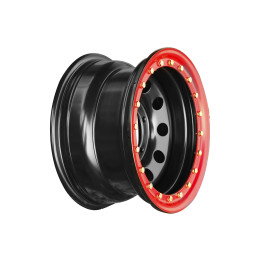 Диск усиленный УАЗ стальной черный 5x139,7 8xR15 d110 ET-19 с бедлоком (красный)