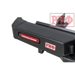 Бампер РИФ силовой задний Isuzu D-MAX (2012-2021) с квадратом под фаркоп и фонарями, стандарт