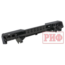 Бампер РИФ силовой задний Isuzu D-MAX (2012-2021) с квадратом под фаркоп и фонарями, стандарт