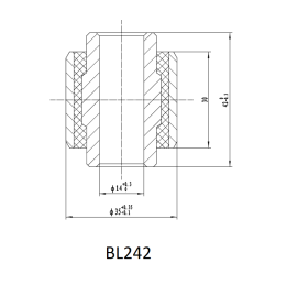 Втулка амортизатора РИФ SA242 (с маркировкой 1)