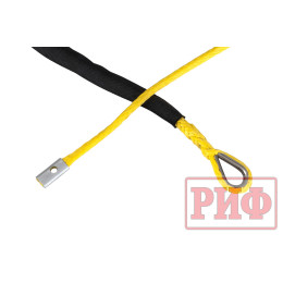 Трос для лебёдки синтетический РИФ 6 мм/15 м, желтый