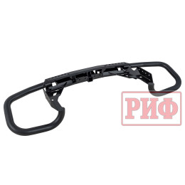 Бампер задний силовой/защита штатного бампера РИФ Nissan Patrol Y62 c квадратом под фаркоп