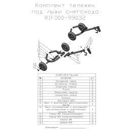 Тележки под лыжи снегохода